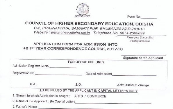 Download Application Form for Distance Education Courses 2024 ! CHSE Odisha Distance Education Odisha Job Portal1 copy