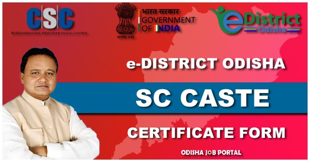(Scheduled Caste) SC Caste Certificate Form PDF Download ! ଅନୁସୂଚିତ ଜାତି ପ୍ରମାଣପତ୍ର ! eDistrict Odisha (2024) sc caste certificate form pdf odisha